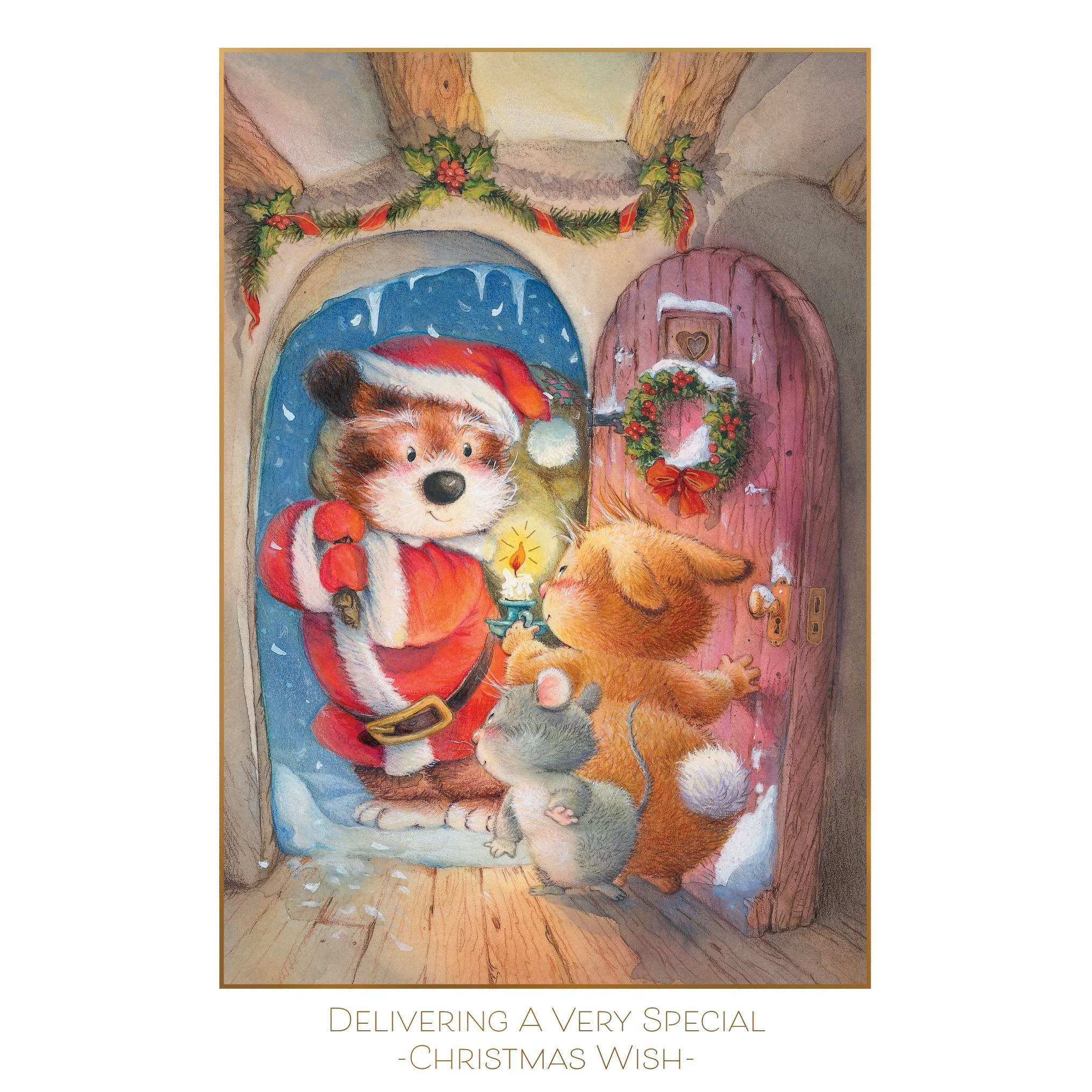 Visit From Santa Christmas Card Someone Special Lisi Martin